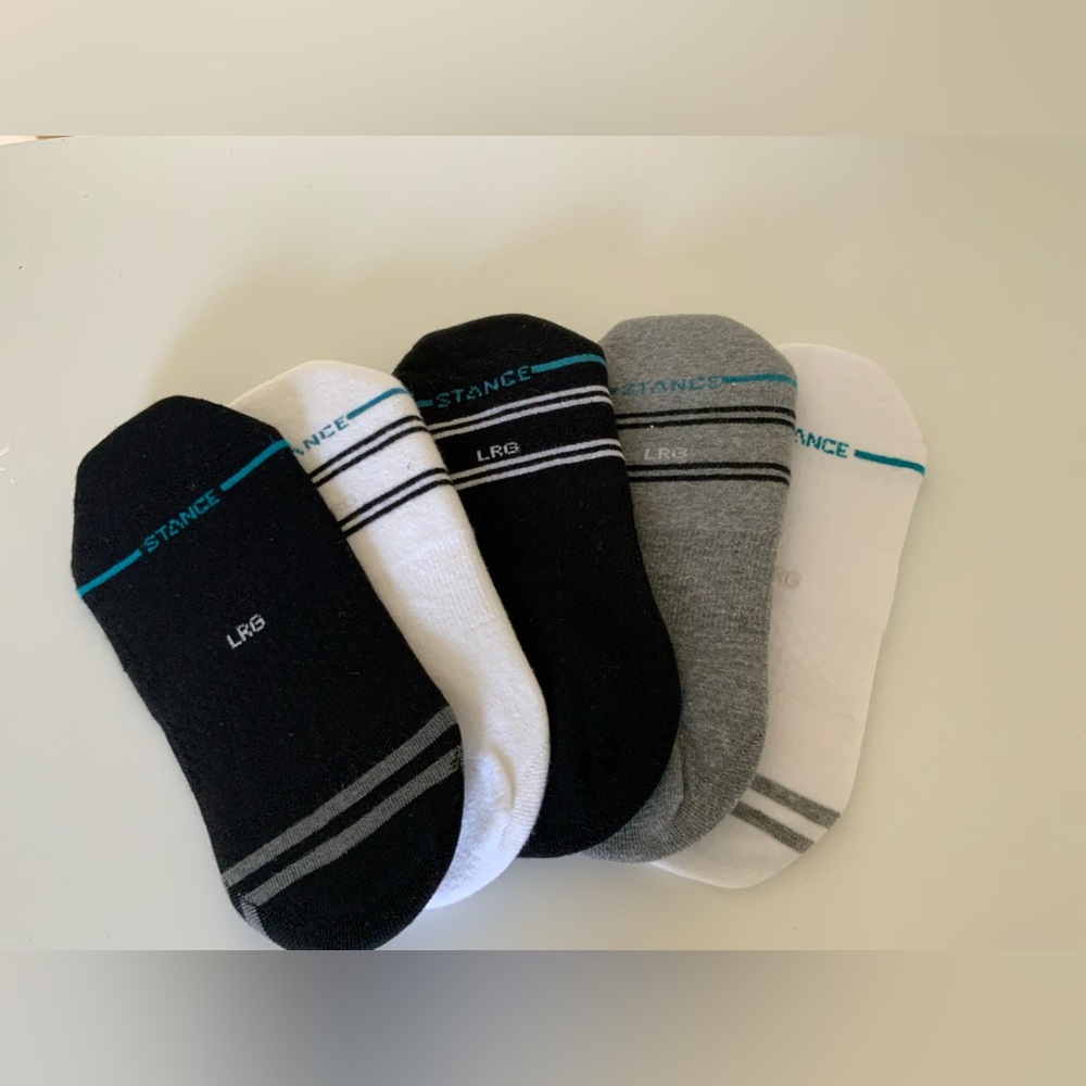 (5) Stance Solids No Show Basic Socks - image 4